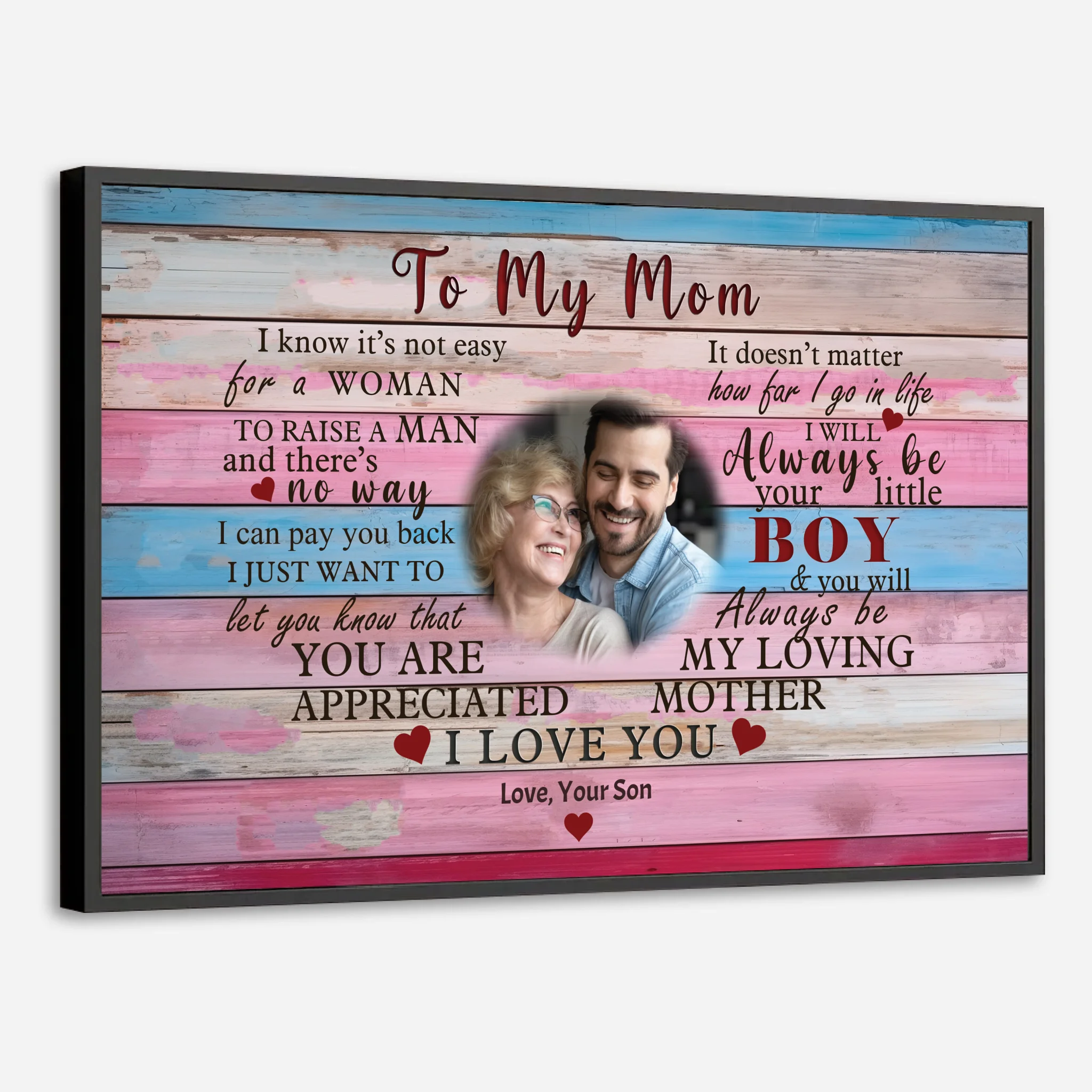 Custom Mom Poster: Forever Mom's Little Boy – A Heartfelt Gift - 89Prints