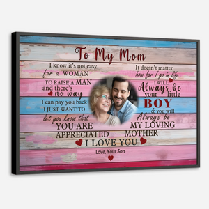 Custom Mom Poster: Forever Mom's Little Boy – A Heartfelt Gift - 89Prints