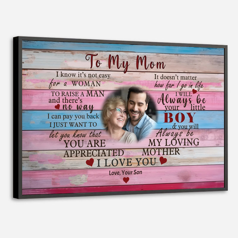 Custom Mom Poster: Forever Mom's Little Boy – A Heartfelt Gift - 89Prints