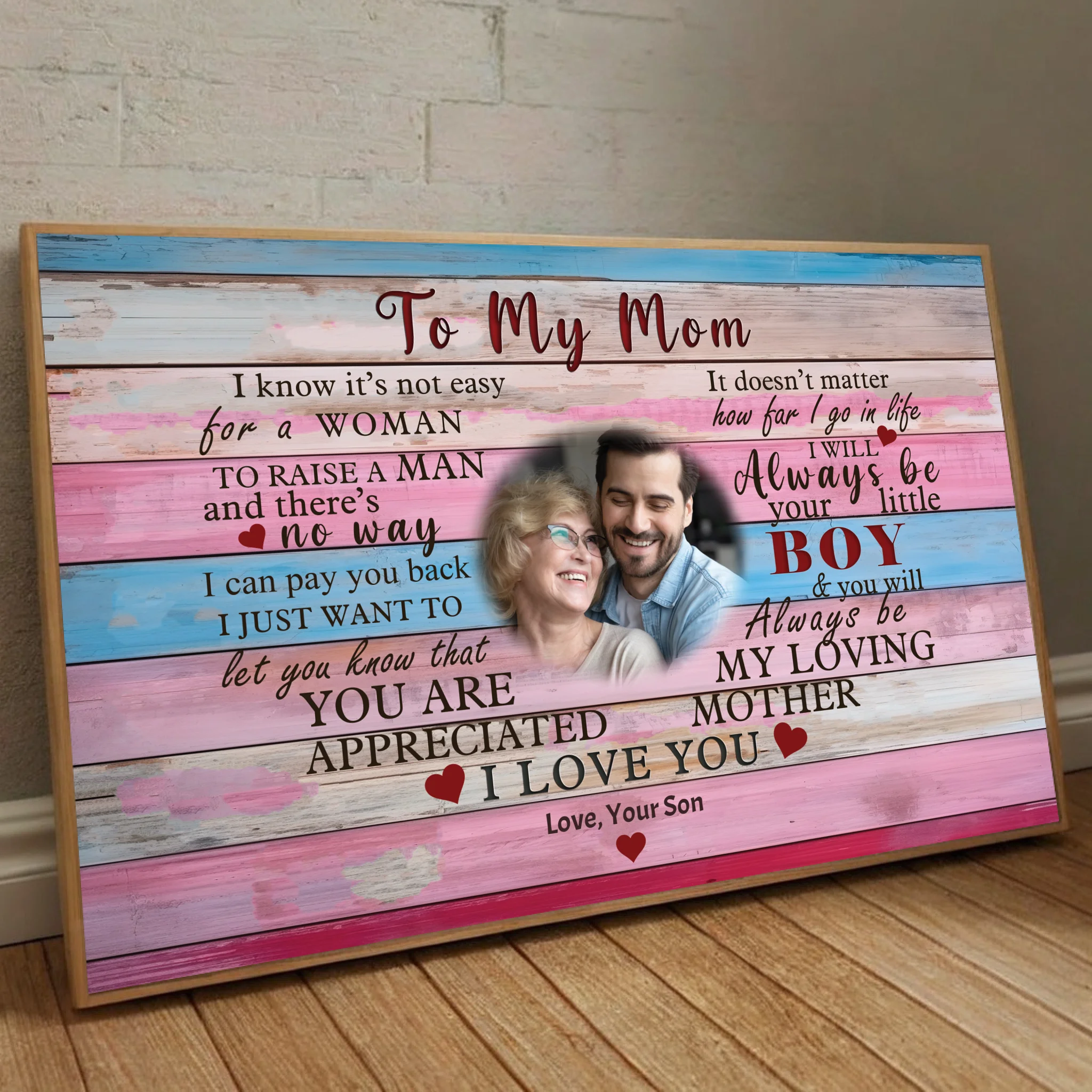 Custom Mom Poster: Forever Mom's Little Boy – A Heartfelt Gift - 89Prints