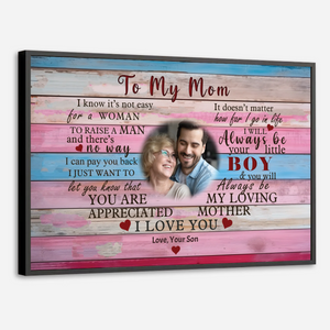 Custom Mom Poster: Forever Mom's Little Boy – A Heartfelt Gift - 89Prints