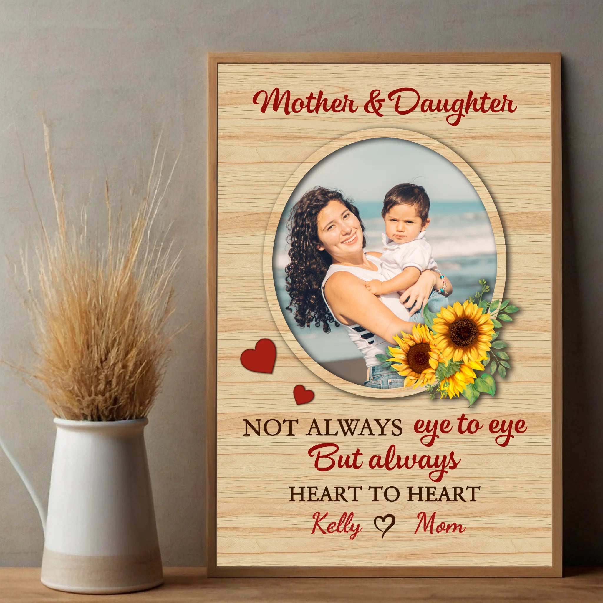 A Mother's Love, A Daughter's Heart: Personalized Mom Poster to Cherish Forever - 89Prints