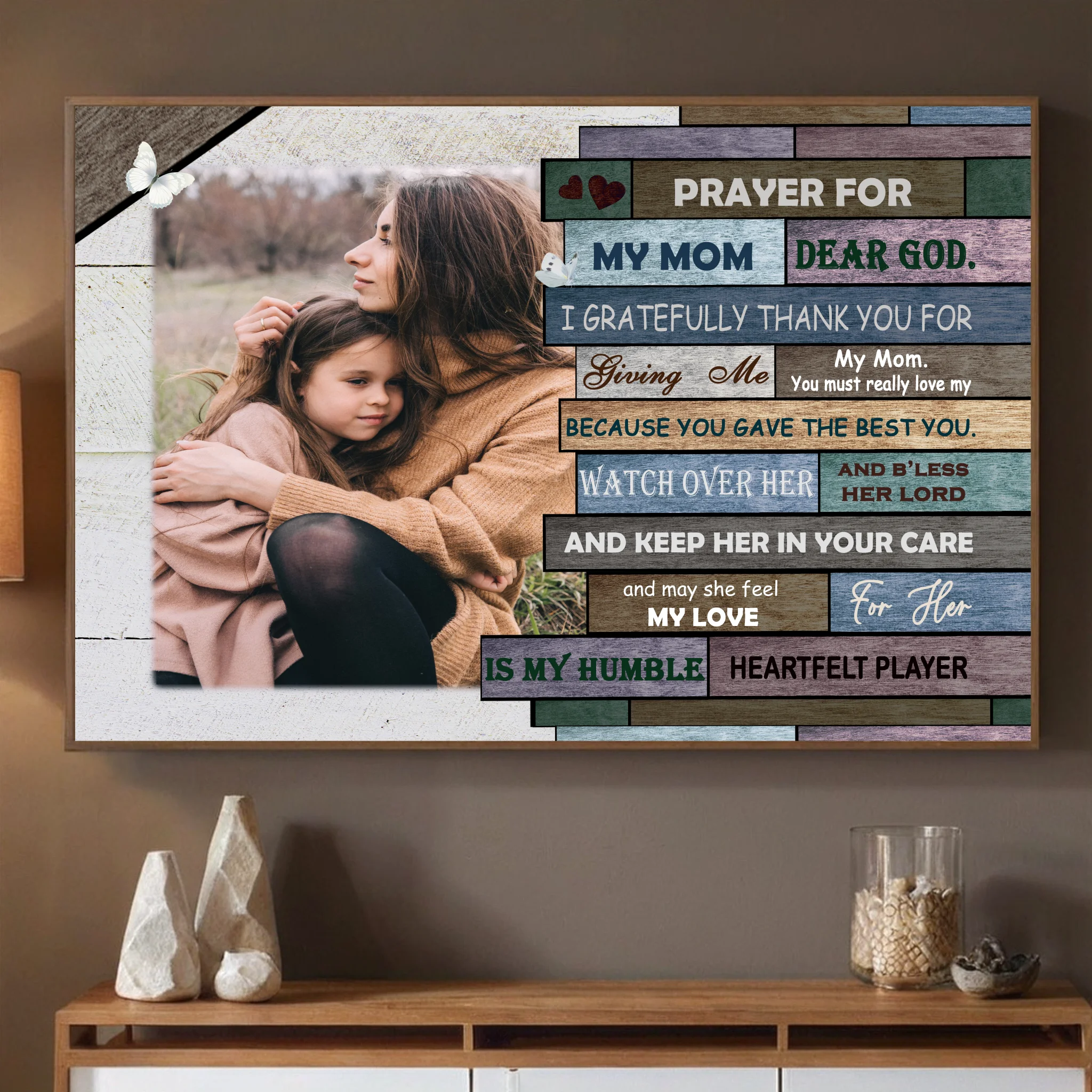 Personalized Mom Poster: Wishing Mom Always Be There With Love - 89Prints