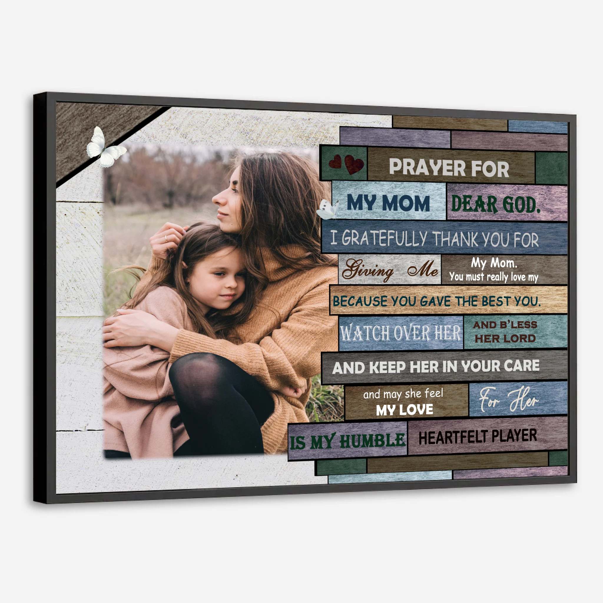 Personalized Mom Poster: Wishing Mom Always Be There With Love - 89Prints