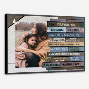 Personalized Mom Poster: Wishing Mom Always Be There With Love - 89Prints