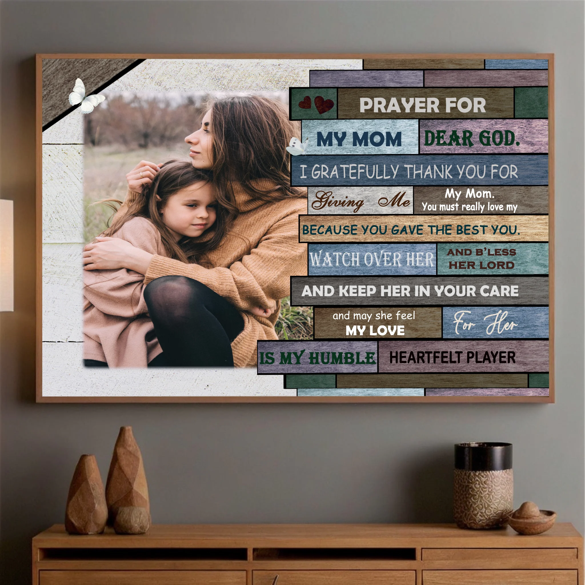 Personalized Mom Poster: Wishing Mom Always Be There With Love - 89Prints