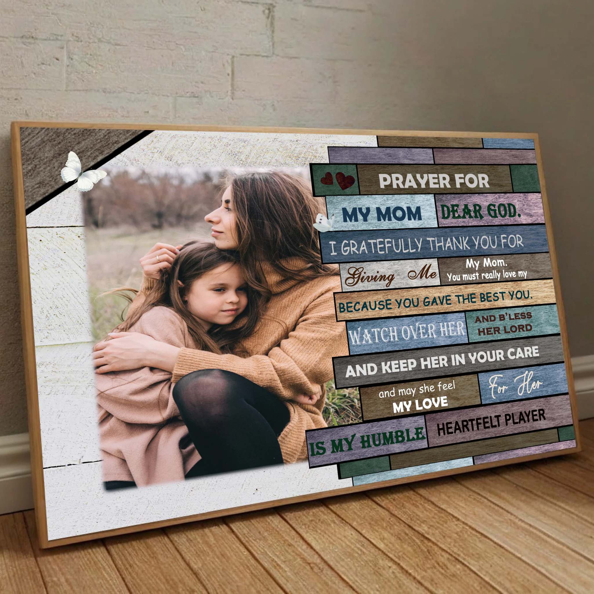 Personalized Mom Poster: Wishing Mom Always Be There With Love - 89Prints