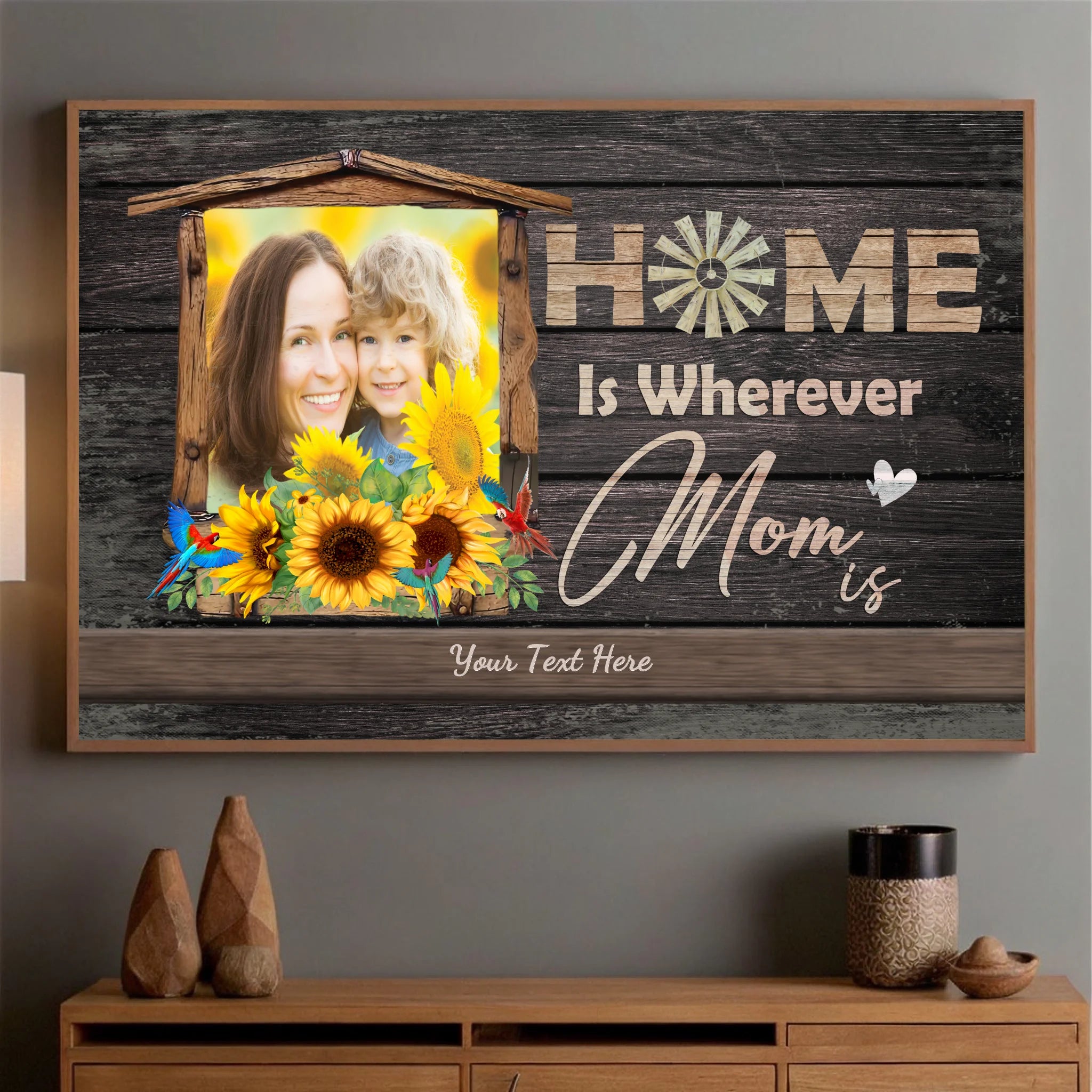 Modern Love: Personalized Mom Poster Painting for a Unique Mom - 89Prints