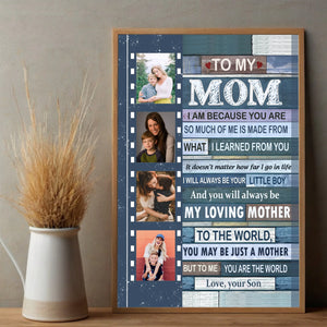 Custom Mom Poster with Photo – I Will Always Be Your Little Boy - 89Prints