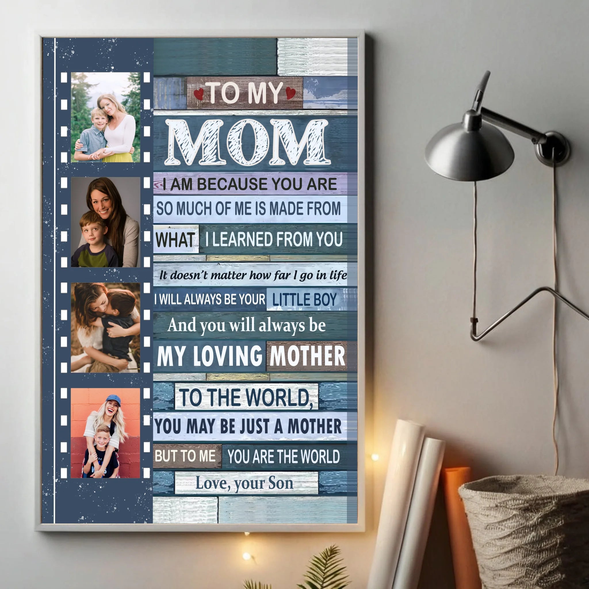 Custom Mom Poster with Photo – I Will Always Be Your Little Boy - 89Prints