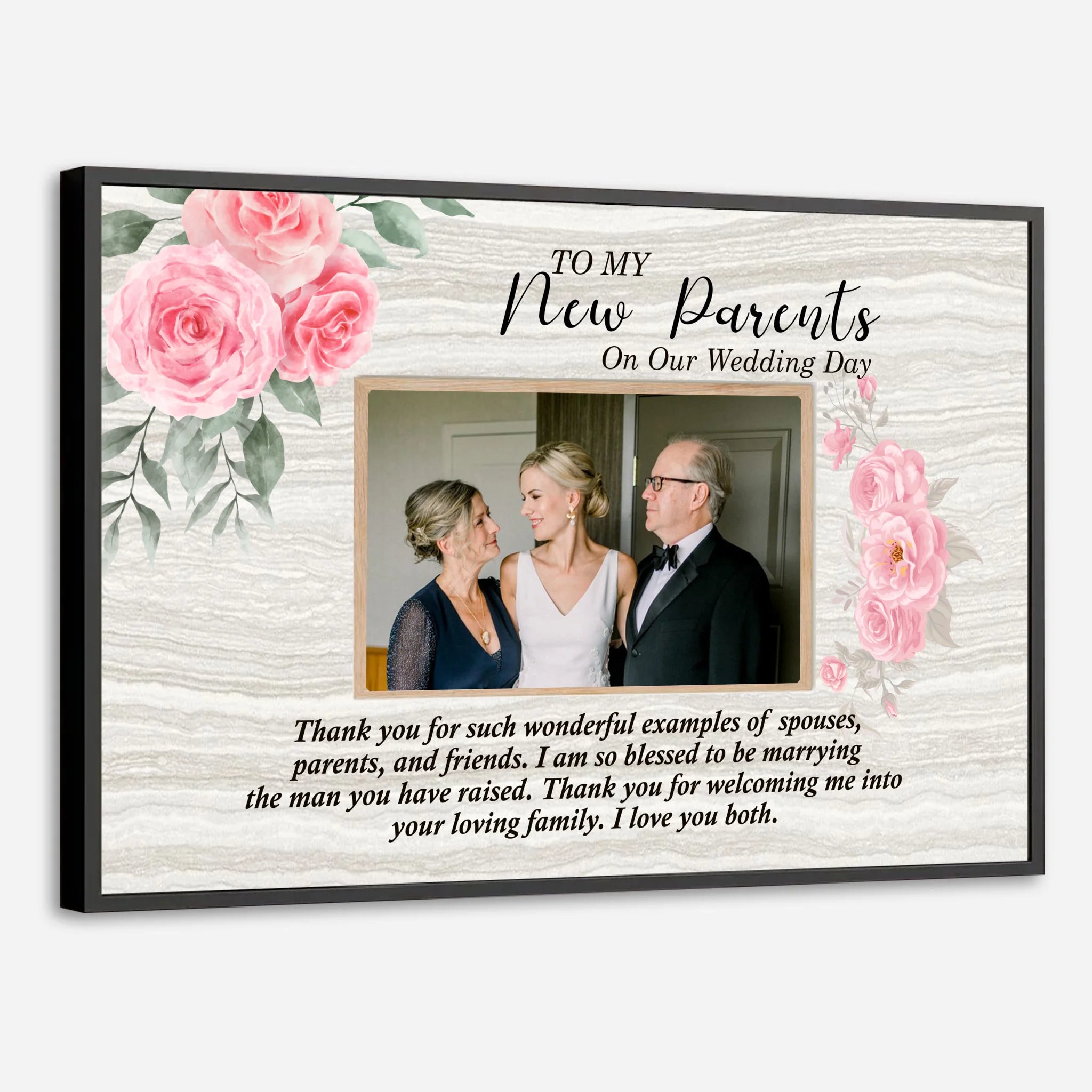 Gratitude to Parents-In-Law – Personalized Poster Celebrating the Mirror of Marriage - 89Prints
