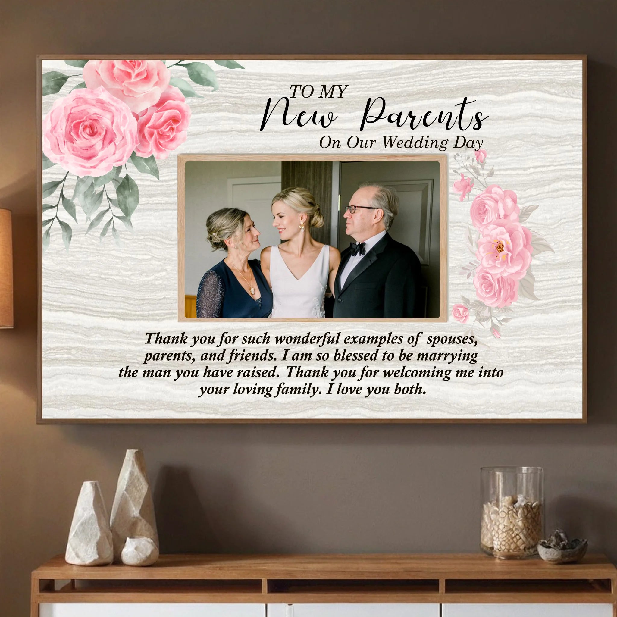 Gratitude to Parents-In-Law – Personalized Poster Celebrating the Mirror of Marriage - 89Prints