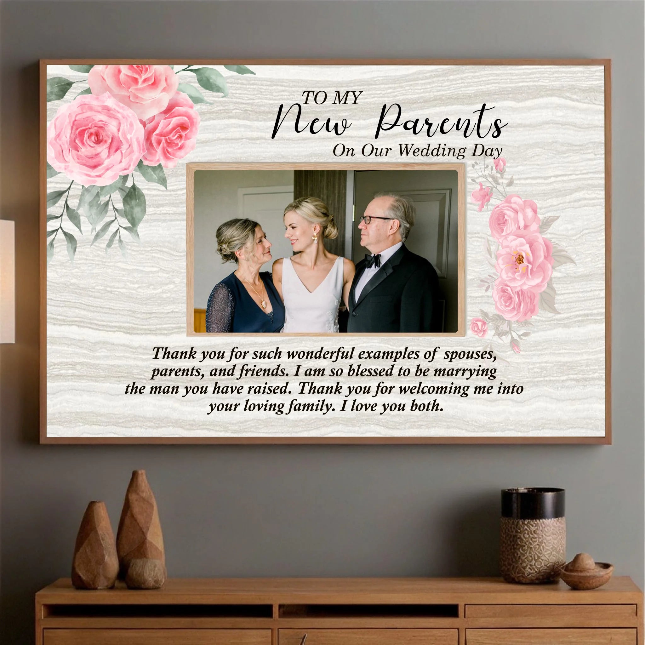 Gratitude to Parents-In-Law – Personalized Poster Celebrating the Mirror of Marriage - 89Prints