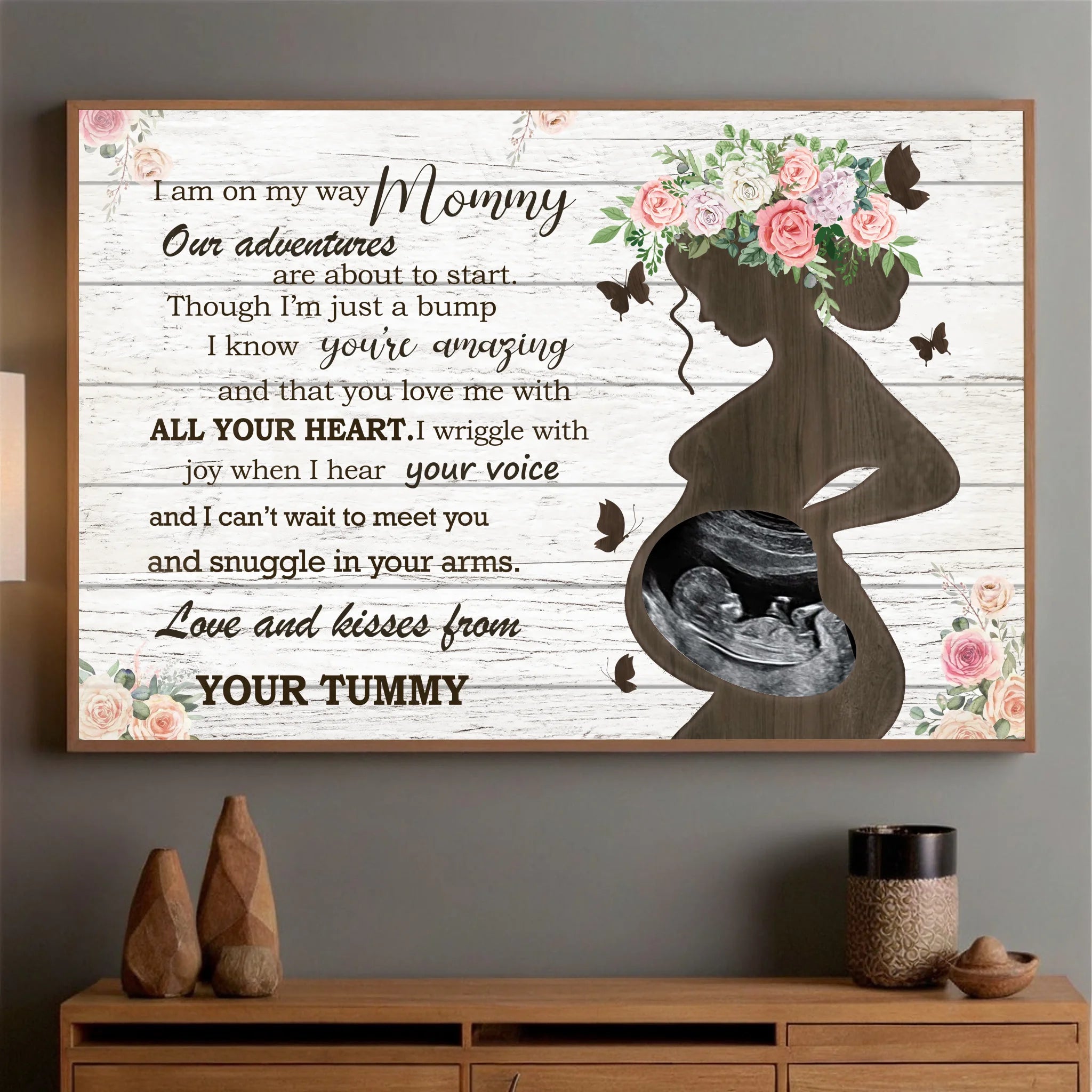Personalized Mom Poster – The Love and Kiss Mom Always Expects - 89Prints