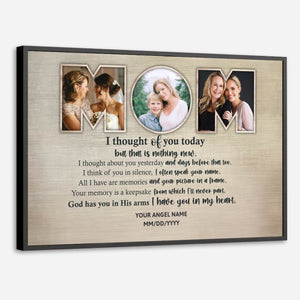 Custom Mom Poster Painting – Forever In My Heart - 89Prints
