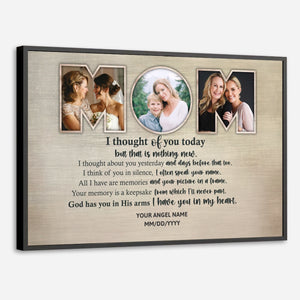 Custom Mom Poster Painting – Forever In My Heart - 89Prints