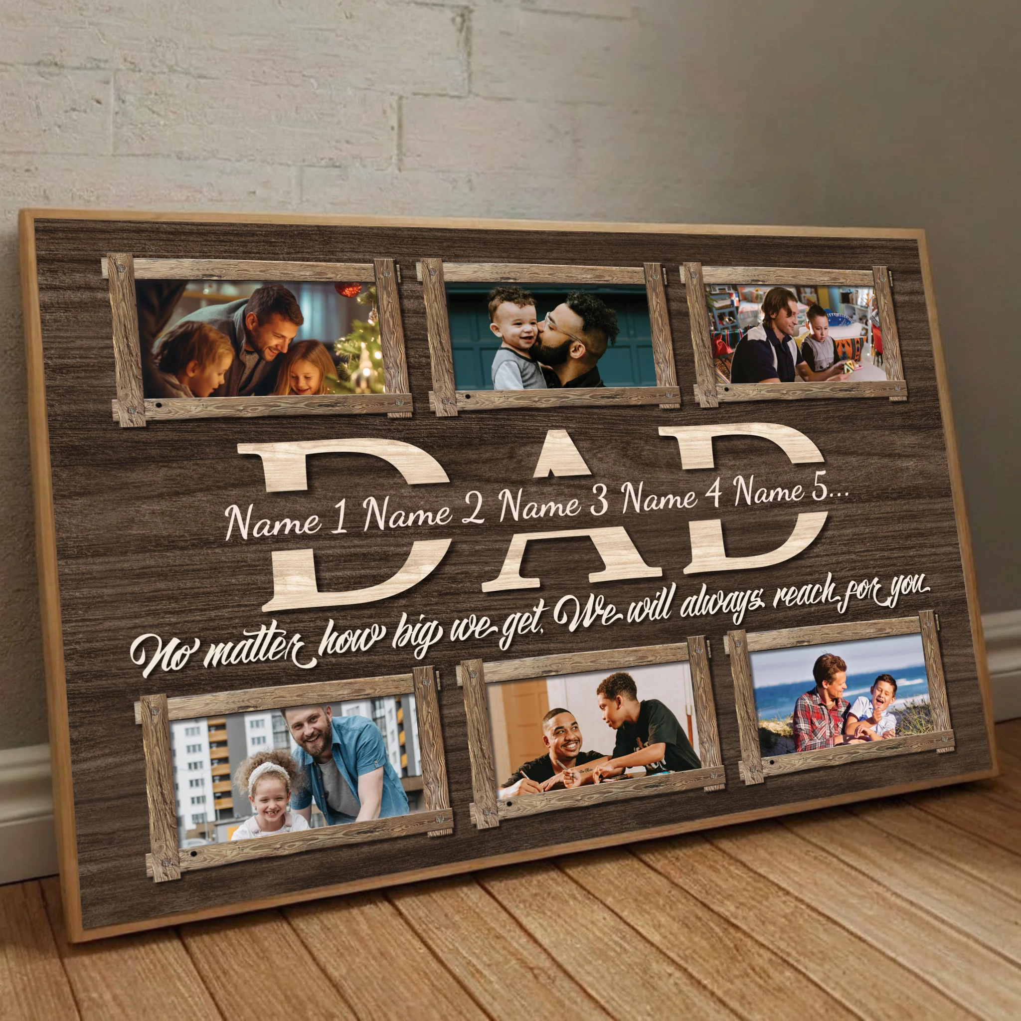 Forever Thinking of Dad – Personalized Poster Expressing Love and Gratitude - 89Prints