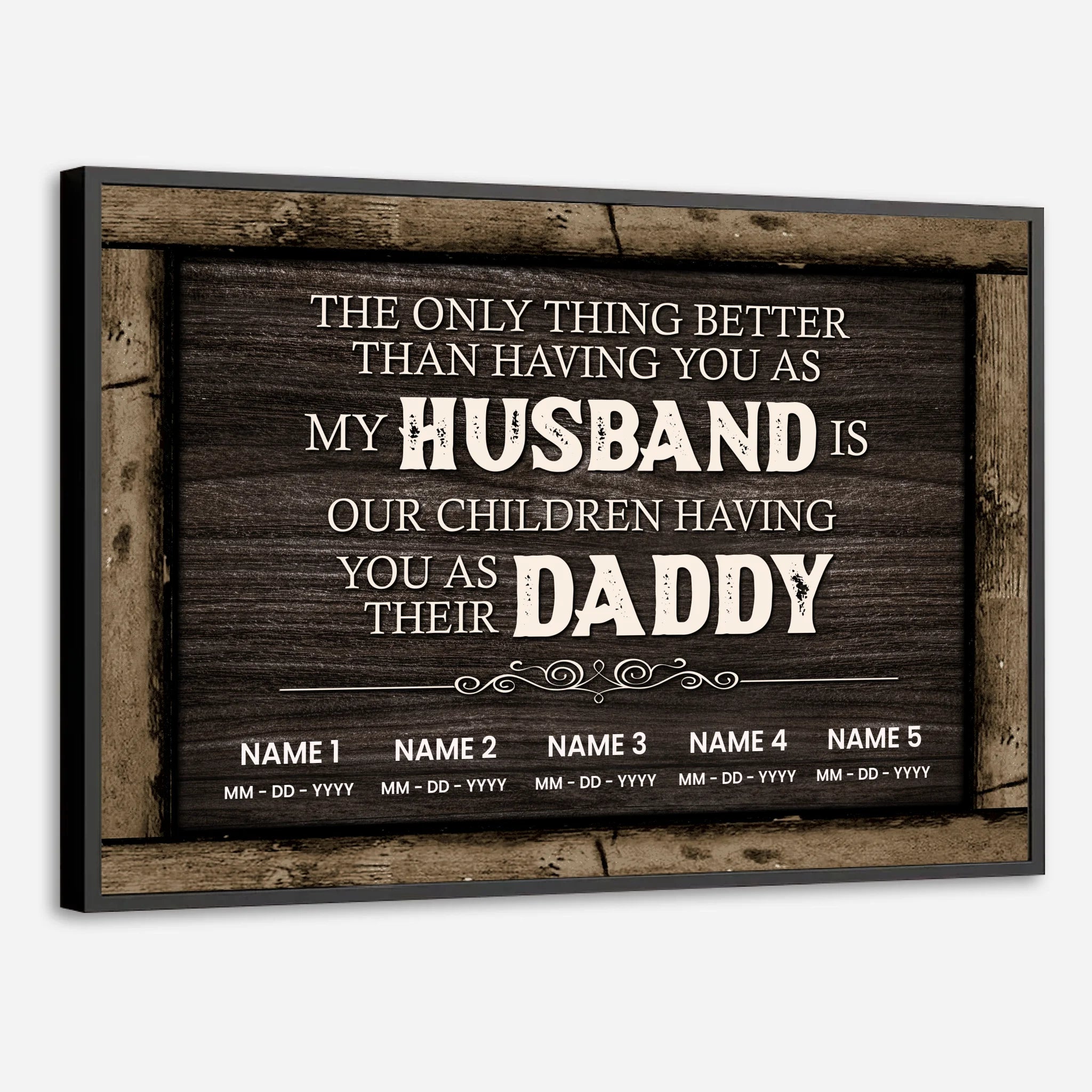 Heartfelt Tribute Poster for Husband and Daddy – Personalized & Meaningful - 89Prints
