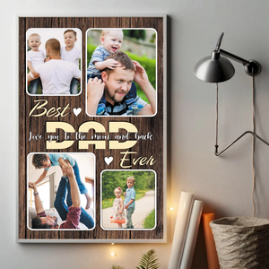 Personalized Best Dad Ever Poster Custom Fathers Day Gift from Kids - 89Prints
