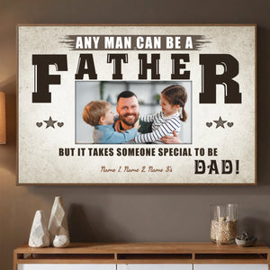 Customizable Photo Poster Gratitude Heart A Real Father - 89Prints