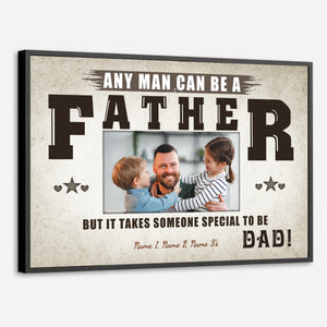 Customizable Photo Poster Gratitude Heart A Real Father - 89Prints