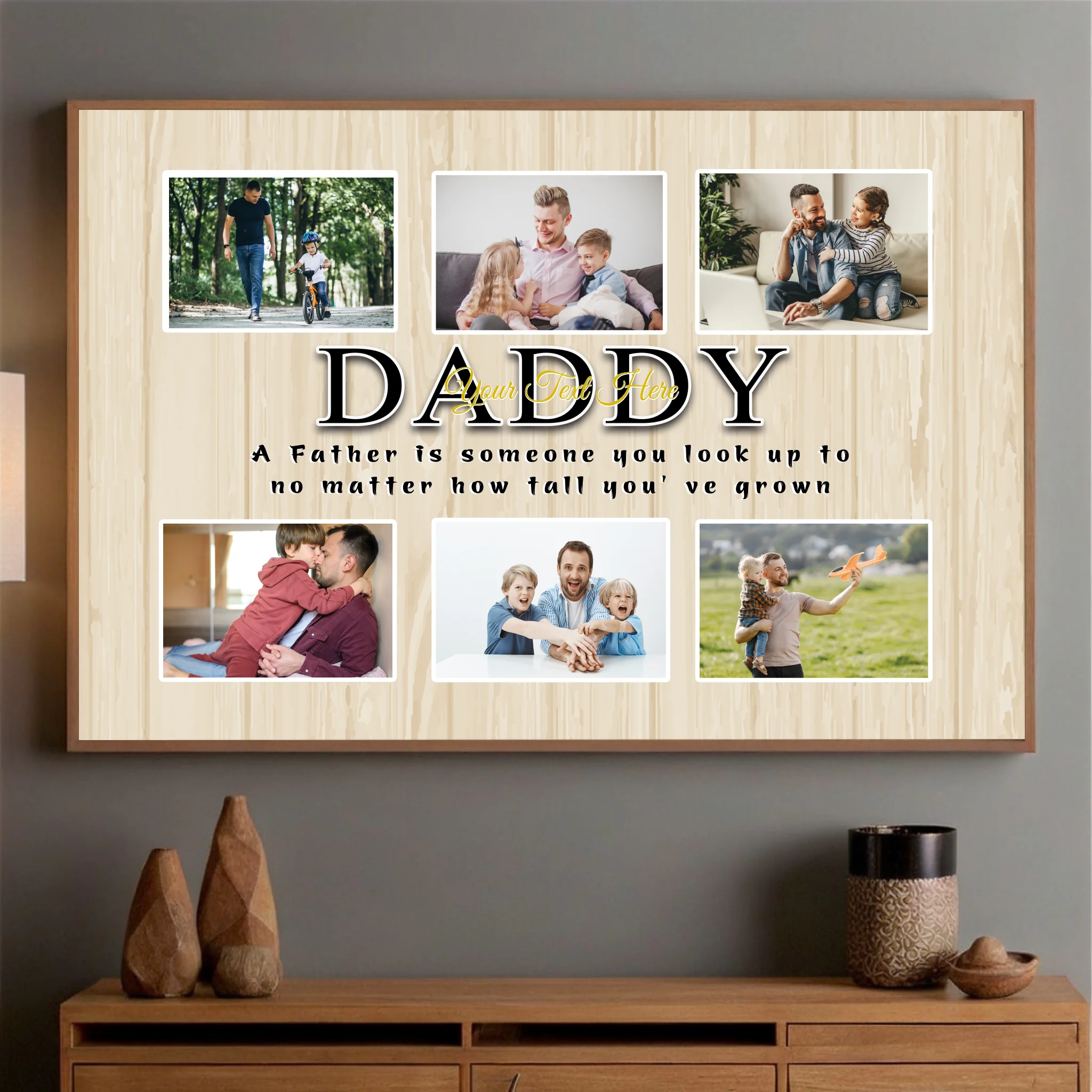 Customizable Daddy Poster A Father is Someone You Look Up To - 89Prints