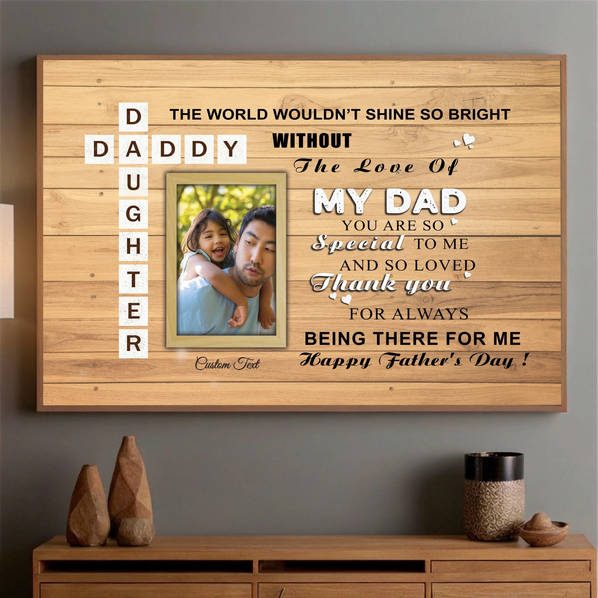 Customizable Daddy Poster A Father is Someone You Look Up To from 89Prints
