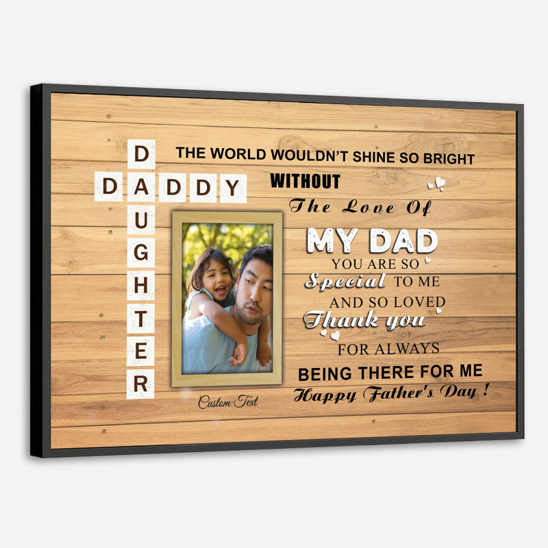 Customizable Daddy Poster A Father is Someone You Look Up To from 89Prints