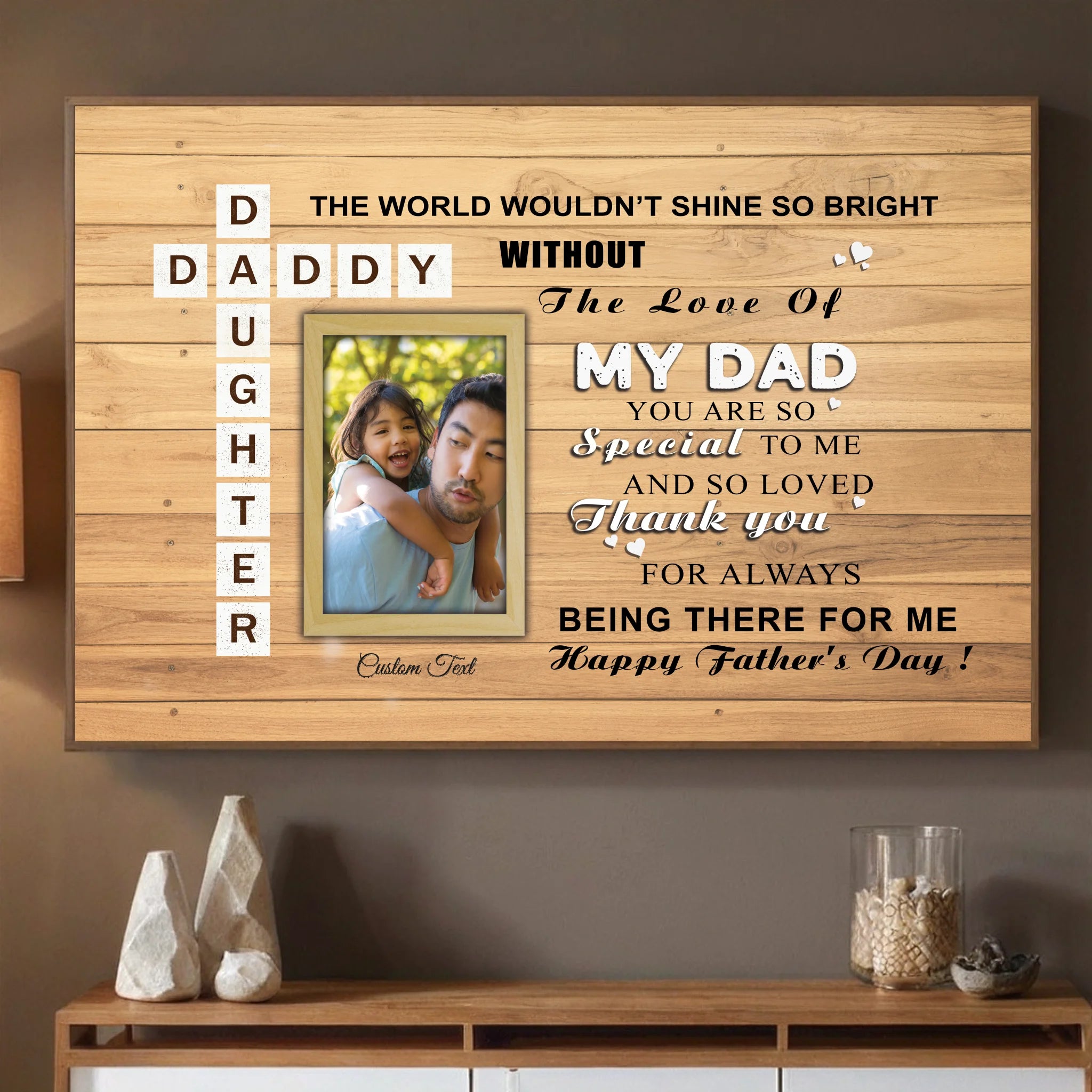 Customizable Daddy Poster A Father is Someone You Look Up To from 89Prints