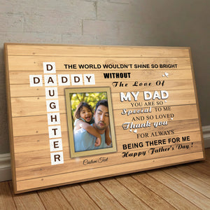 Customizable Daddy Poster A Father is Someone You Look Up To from 89Prints