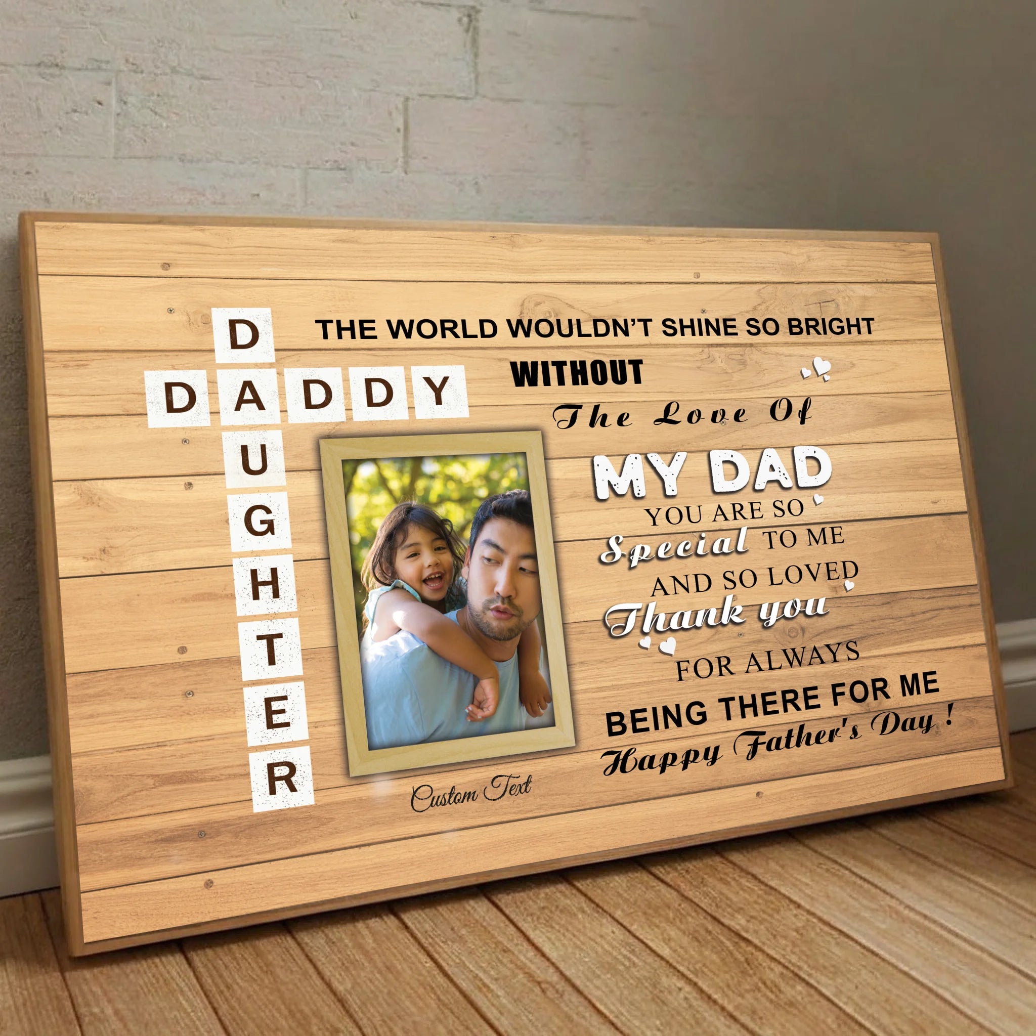 Customizable Daddy Poster A Father is Someone You Look Up To from 89Prints