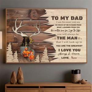 Celebrate Dad with Custom Photos and Heartfelt Message The Best Man Poster - 89Prints