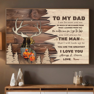 Celebrate Dad with Custom Photos and Heartfelt Message The Best Man Poster - 89Prints