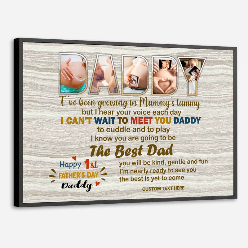 Celebrate Dads First Fathers Day – Custom Poster - 89Prints