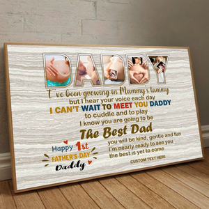 Celebrate Dads First Fathers Day – Custom Poster - 89Prints