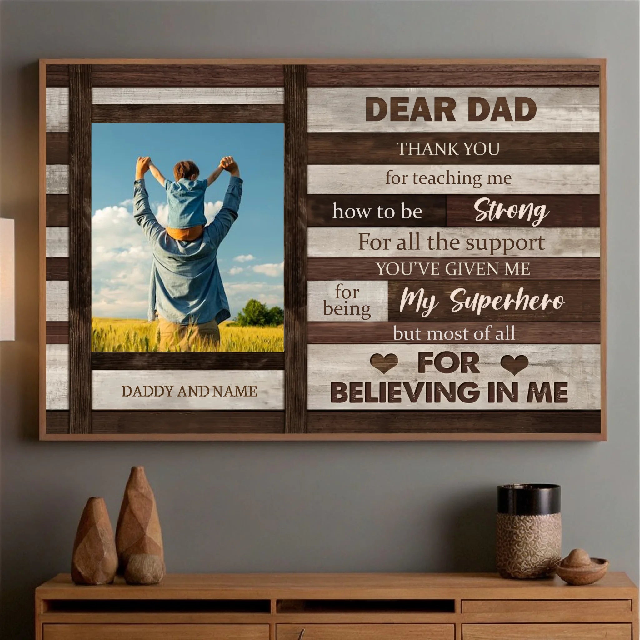 Customizable Poster for Dad – A Heartfelt Tribute to Your Superhero - 89Prints