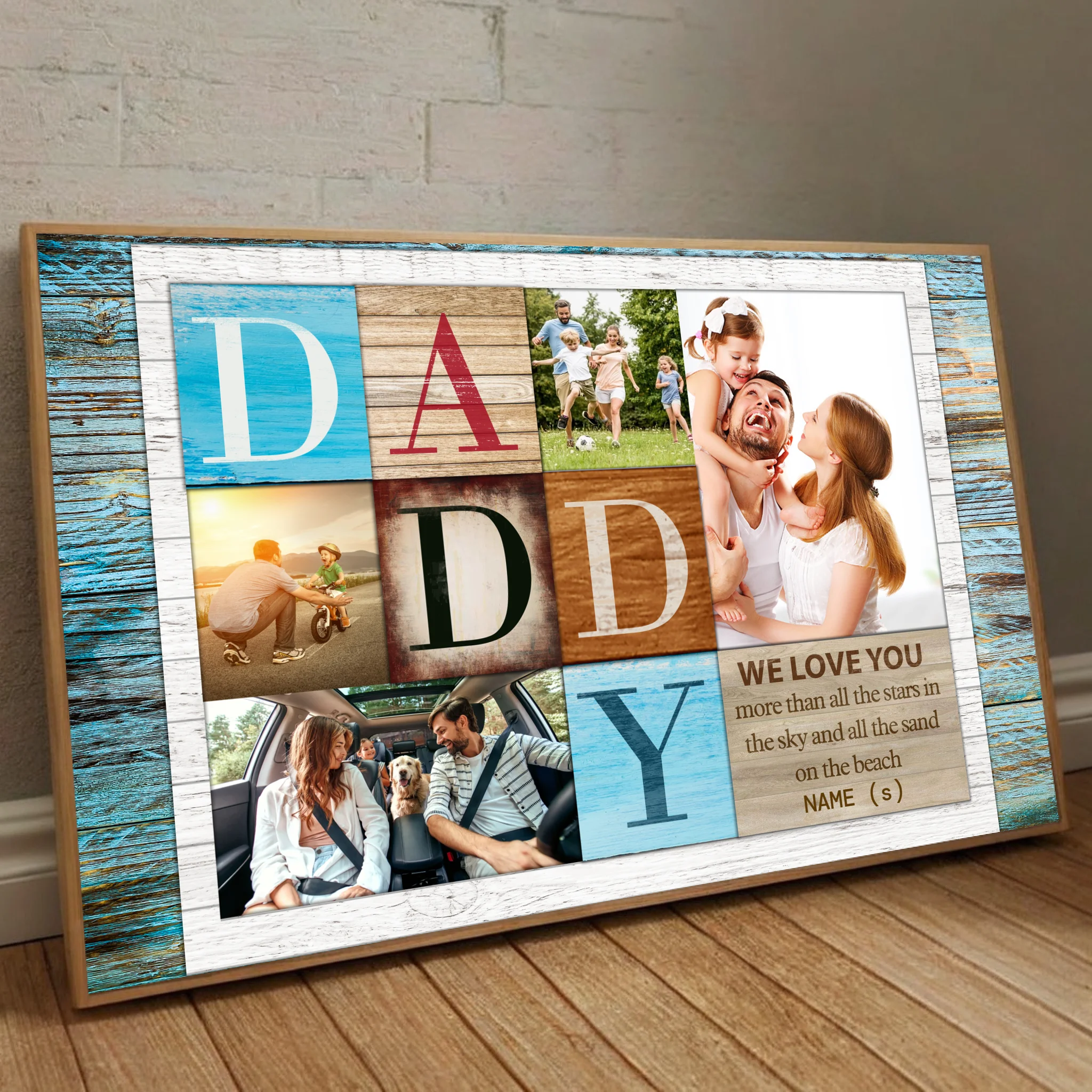 Custom Poster for Dad – Love You Beyond All the Stars - 89Prints