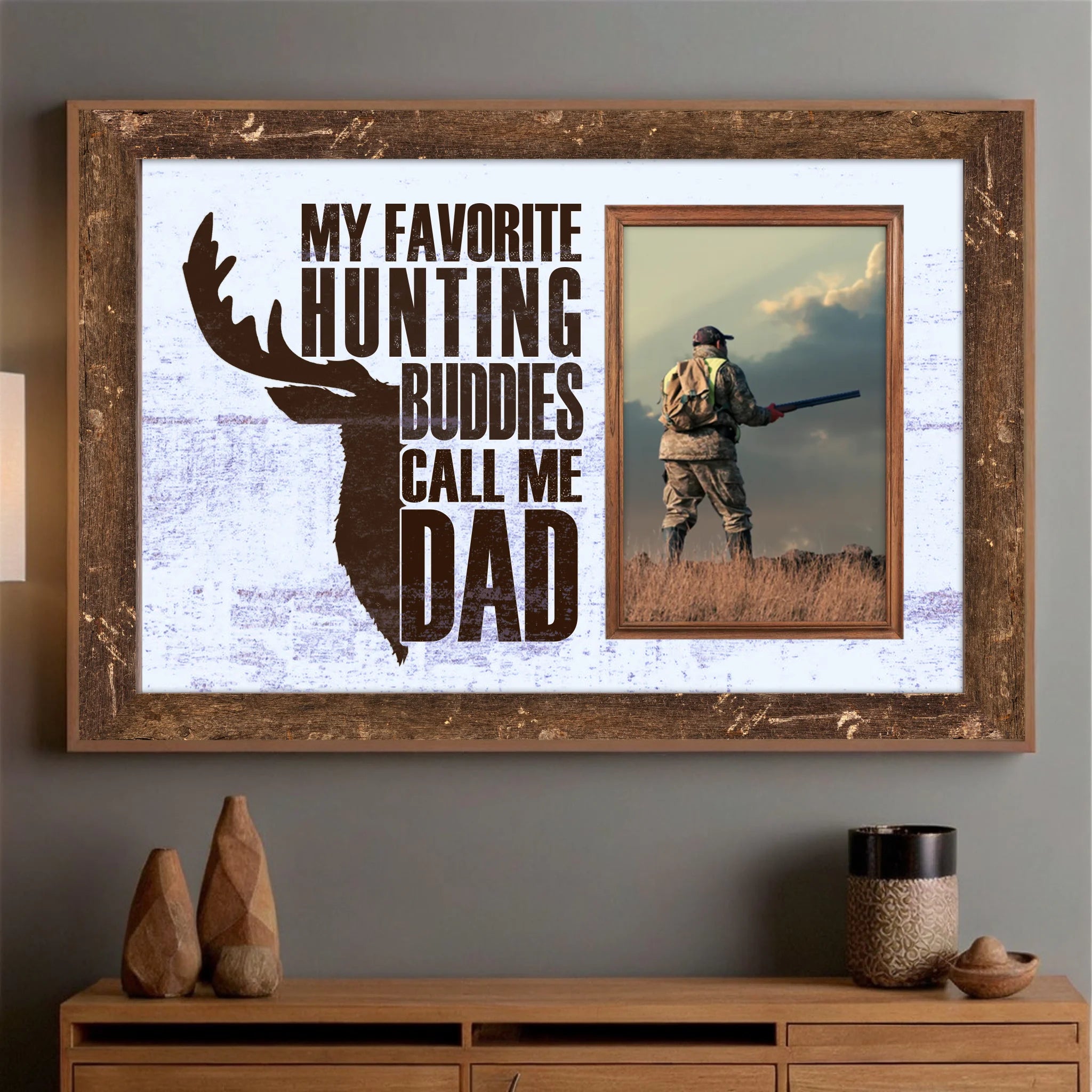 Personalized Hunting Poster for Dad – Unique Custom Photo Gift - 89Prints