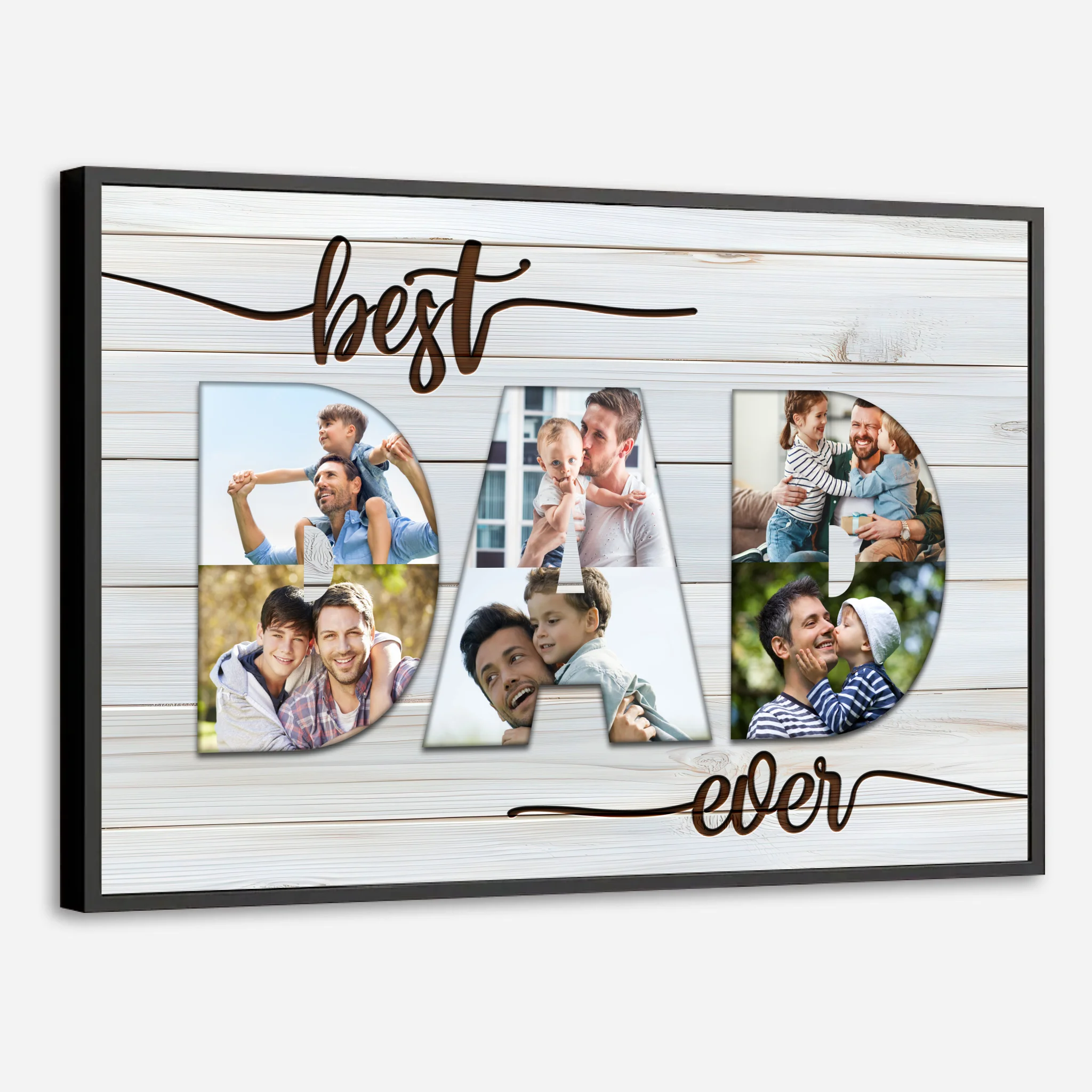 Personalized Best Ever Dad Poster – Custom Photo for Your Special Dad - 89Prints
