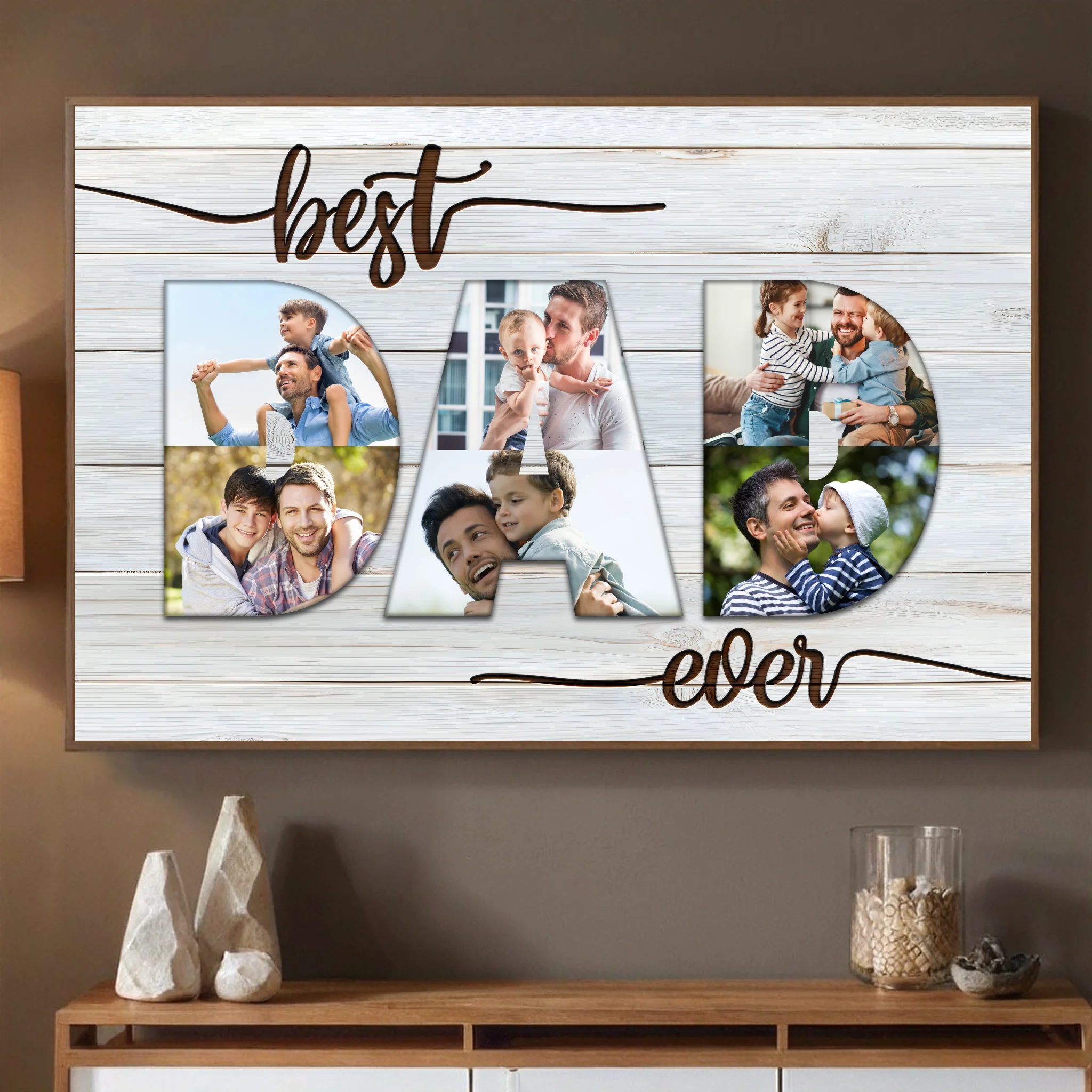 Personalized Best Ever Dad Poster – Custom Photo for Your Special Dad - 89Prints