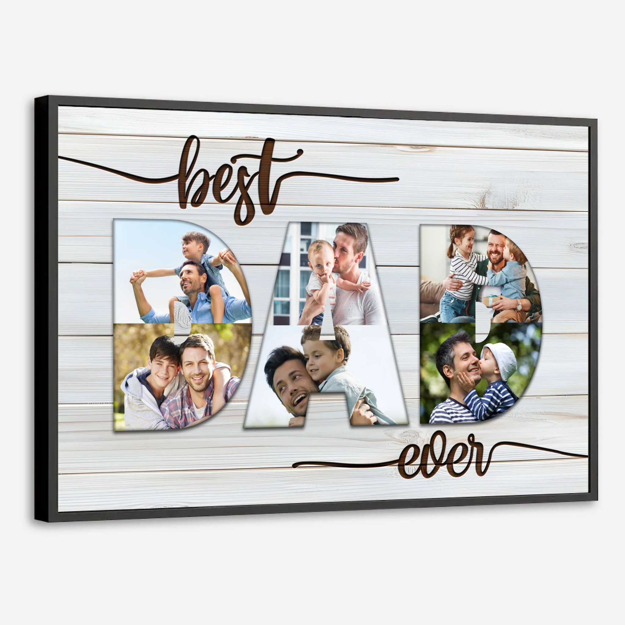 Personalized Best Ever Dad Poster – Custom Photo for Your Special Dad - 89Prints