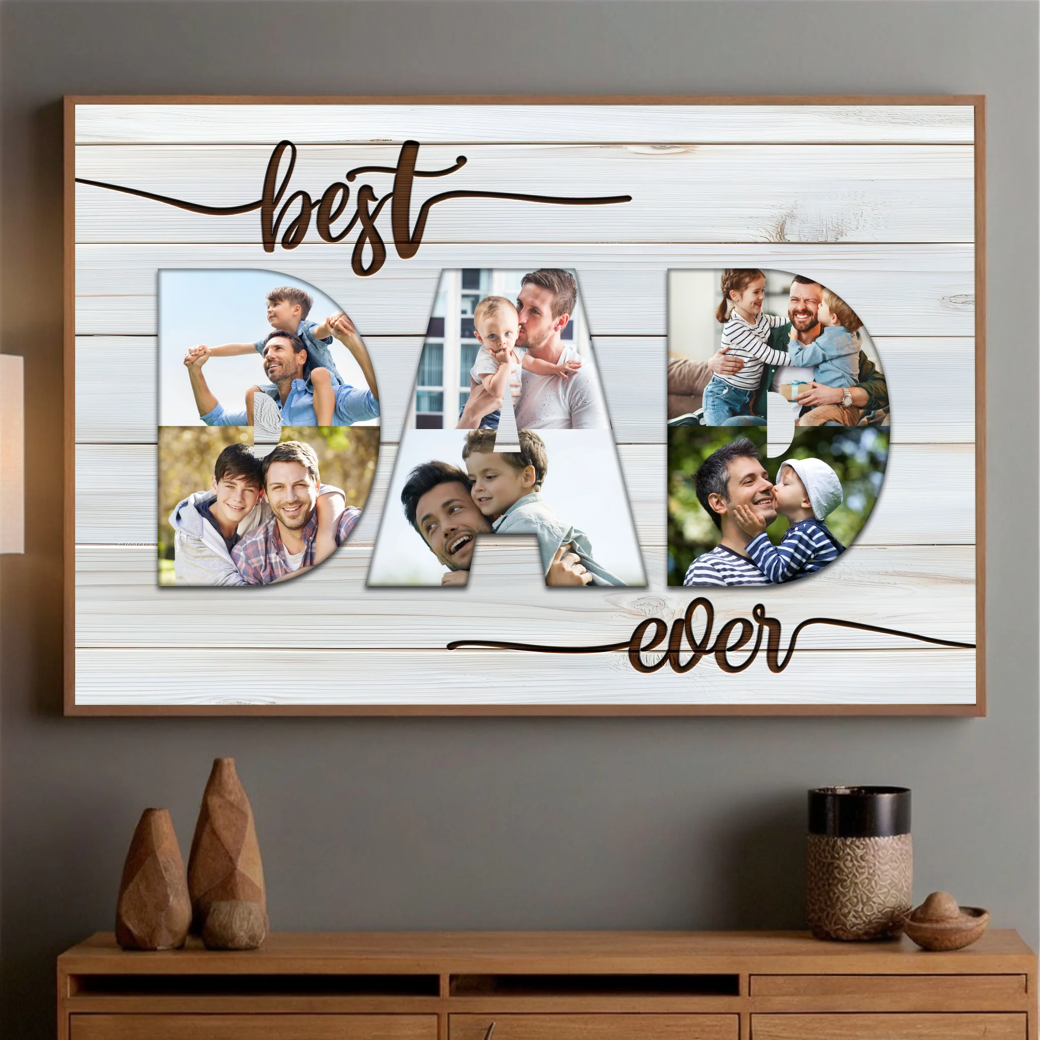 Personalized Best Ever Dad Poster – Custom Photo for Your Special Dad - 89Prints