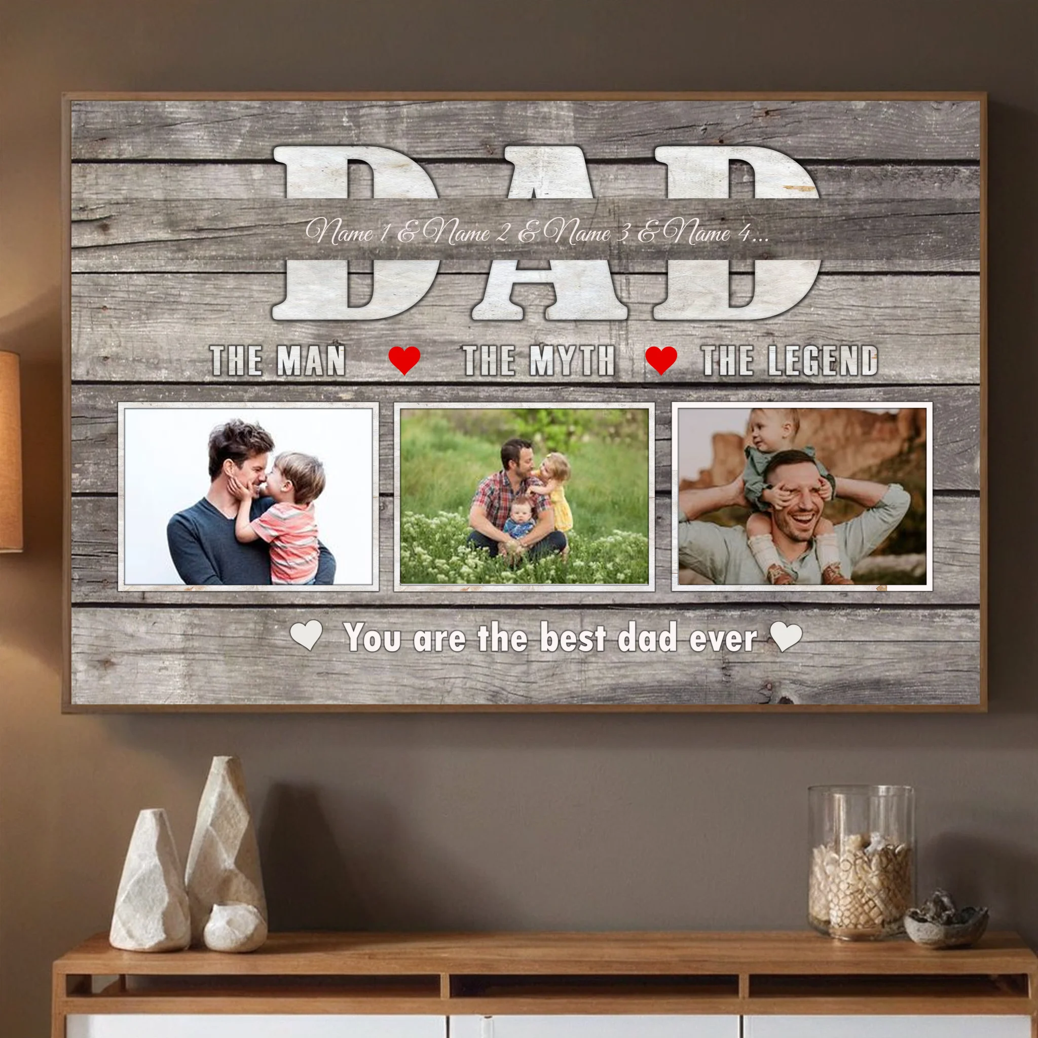 Customizable Dad Poster – The Man, The Myth, The Legend - 89Prints