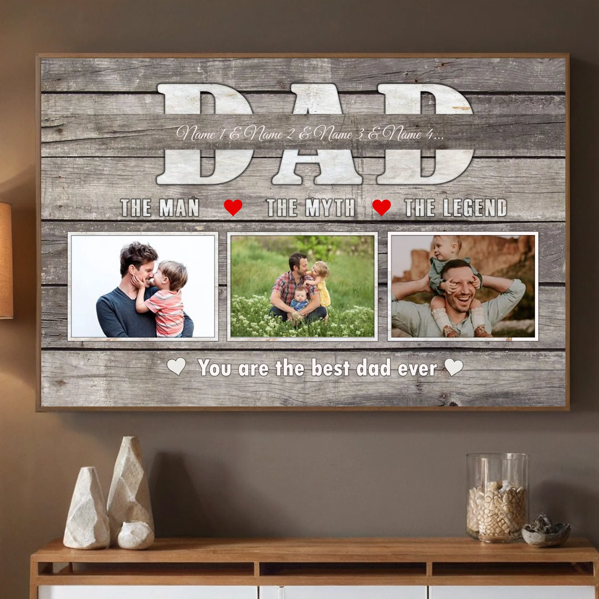 Customizable Dad Poster – The Man, The Myth, The Legend - 89Prints