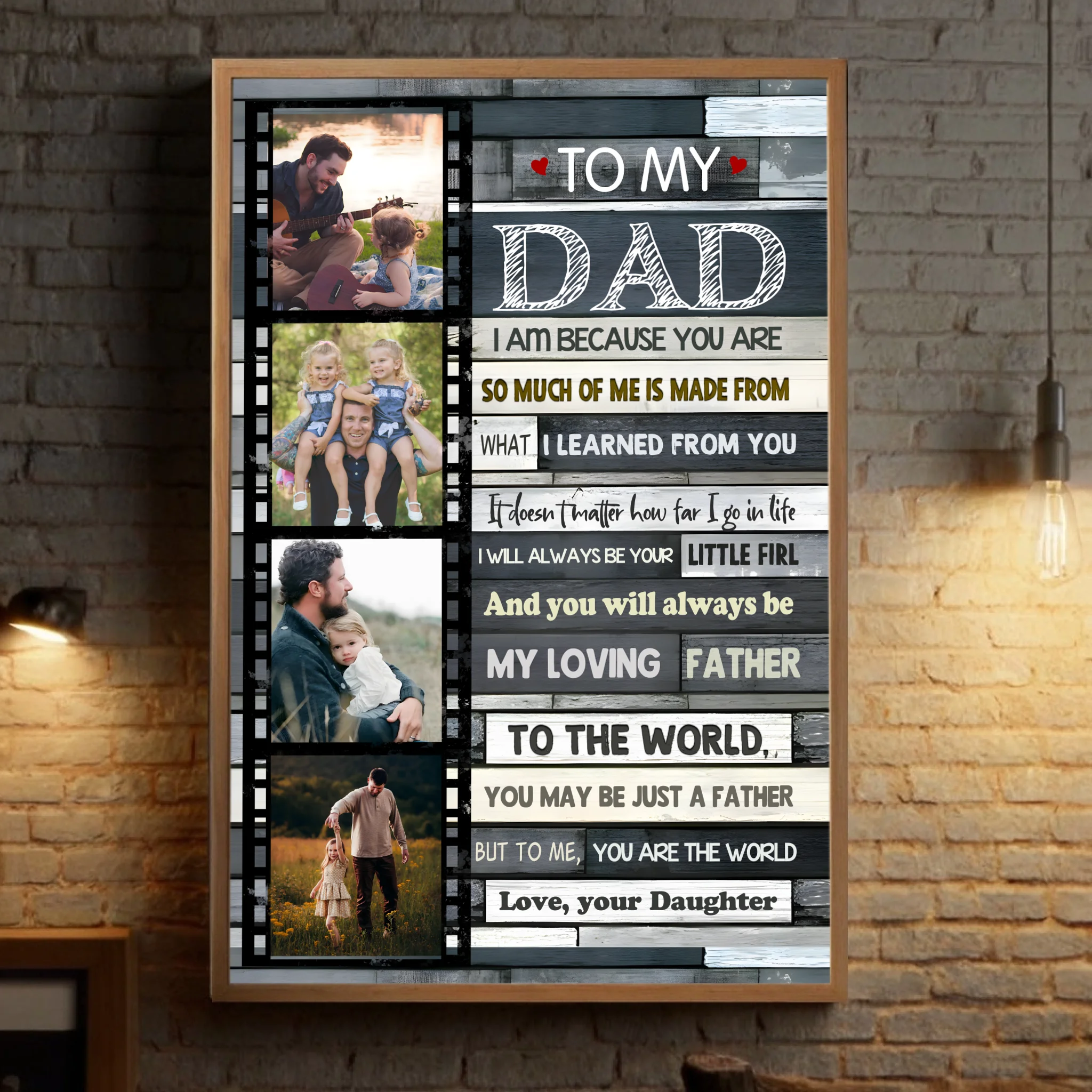 Personalized Dad Poster – The Ultimate Custom Gift for Him - 89Prints