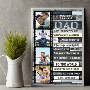 Personalized Father and Child Photo Poster – Celebrate Your Special Bond - 89Prints
