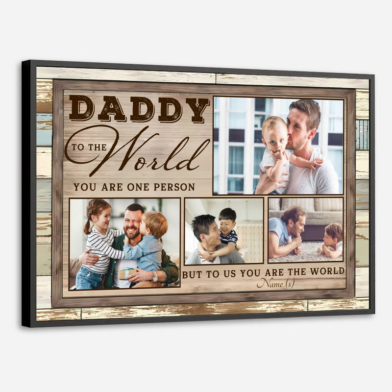 Personalized Father and Child Love Poster – A Beautiful Tribute to Your Unbreakable Bond -  89Prints