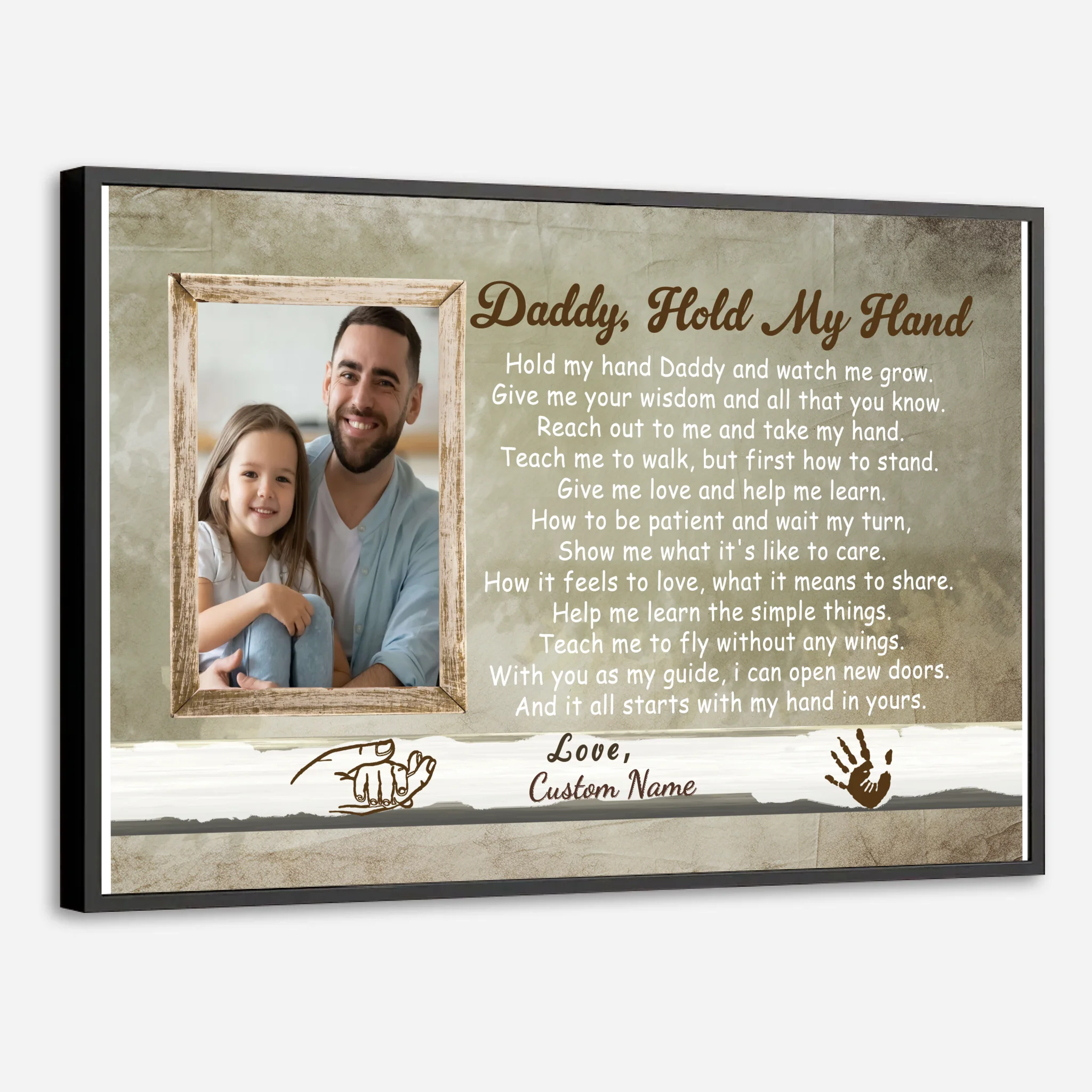 Daddy Hold My Hand Poster – A Heartwarming Tribute to Fatherhood - 89Prints