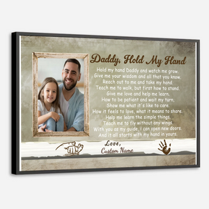 Daddy Hold My Hand Poster – A Heartwarming Tribute to Fatherhood - 89Prints