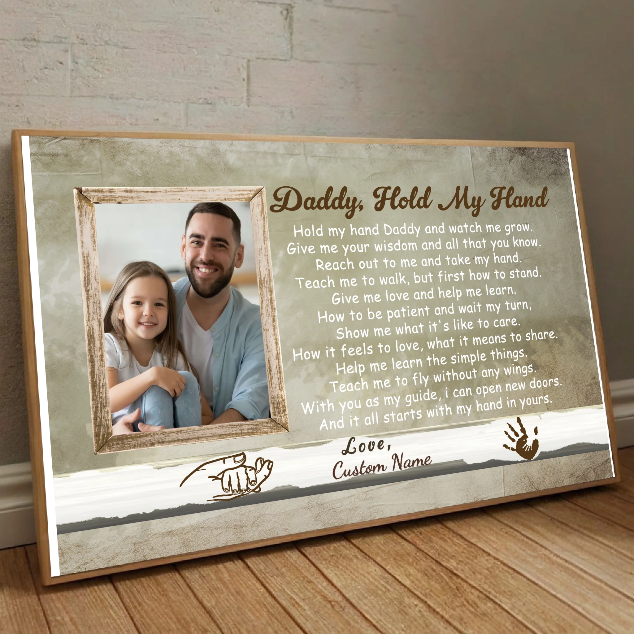 Daddy Hold My Hand Poster – A Heartwarming Tribute to Fatherhood - 89Prints